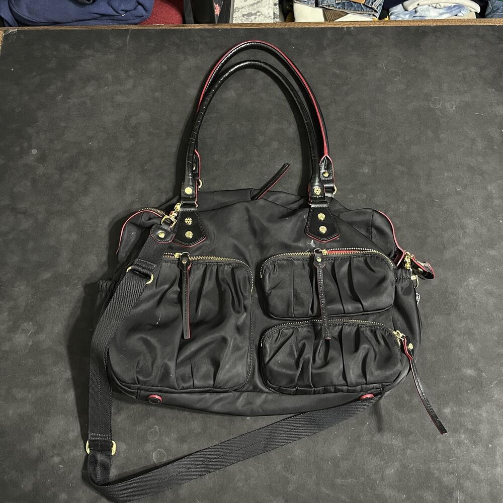 MZ Wallace Satchel Bag Womens Large Baby diaper Leather Shoulder Tote Crossbody